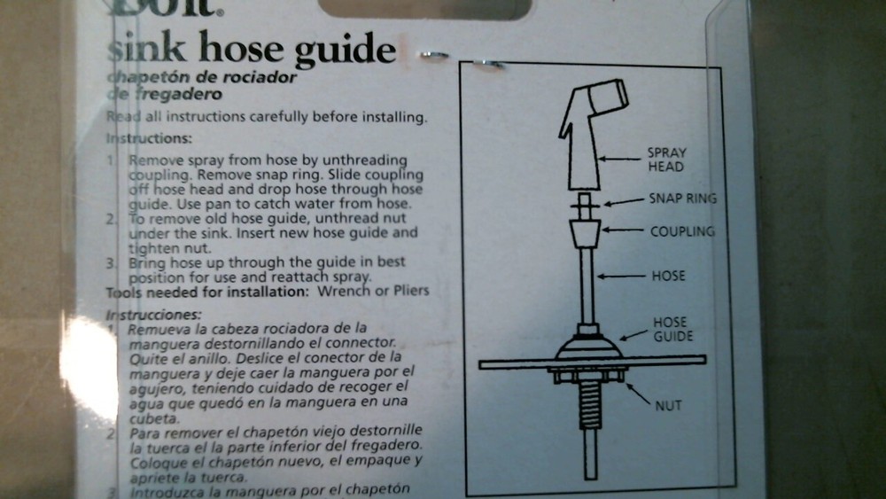 Do it Best Sink Hose Guide, White, (414980) FS
