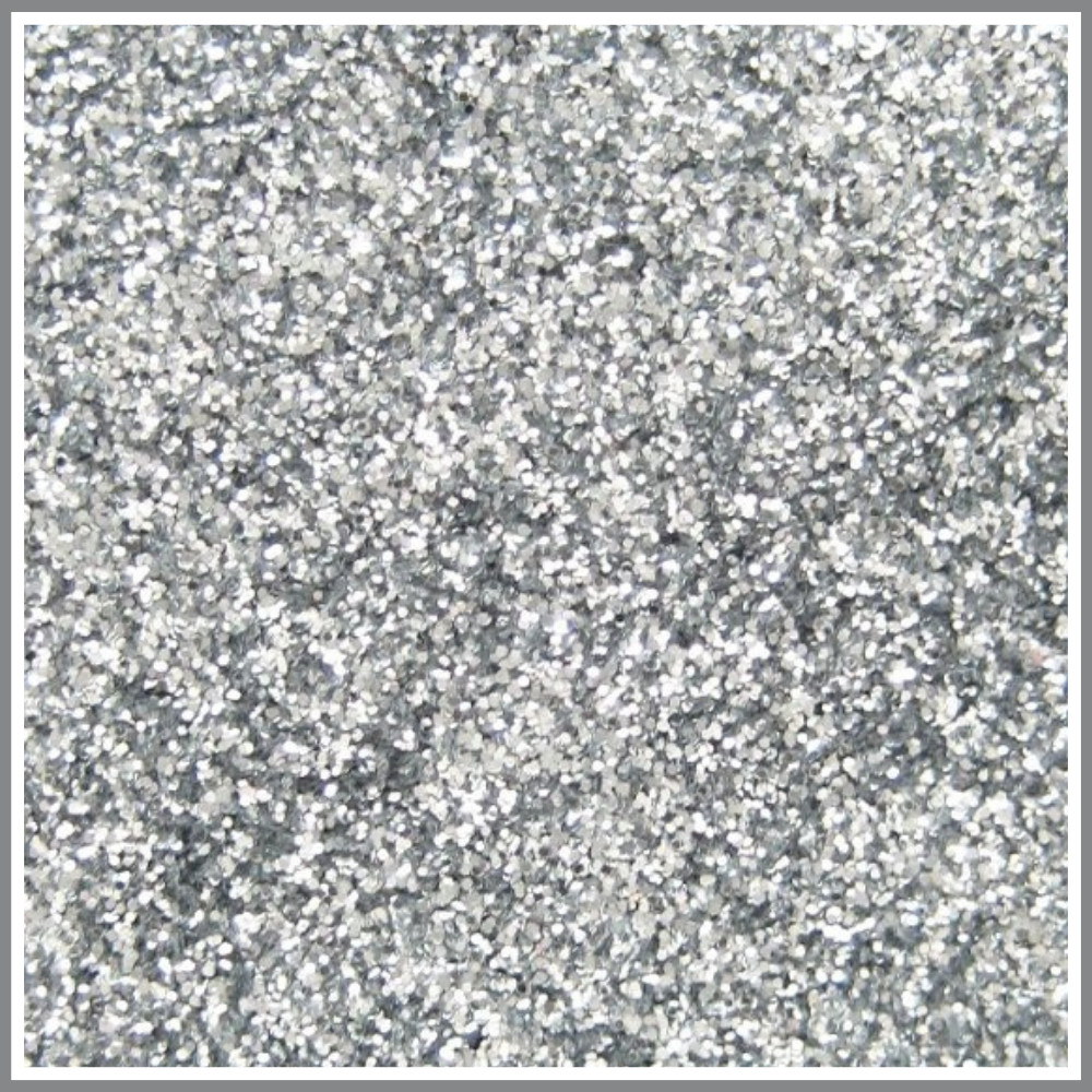 Chrome Silver Glitter, Premium Solvent Resistant Poly, .008" Very Fine Cut