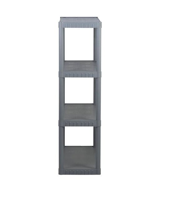 Project Source Plastic 4-Tier Shelving Unit Shelves Shelf Storage Racks Home NEW