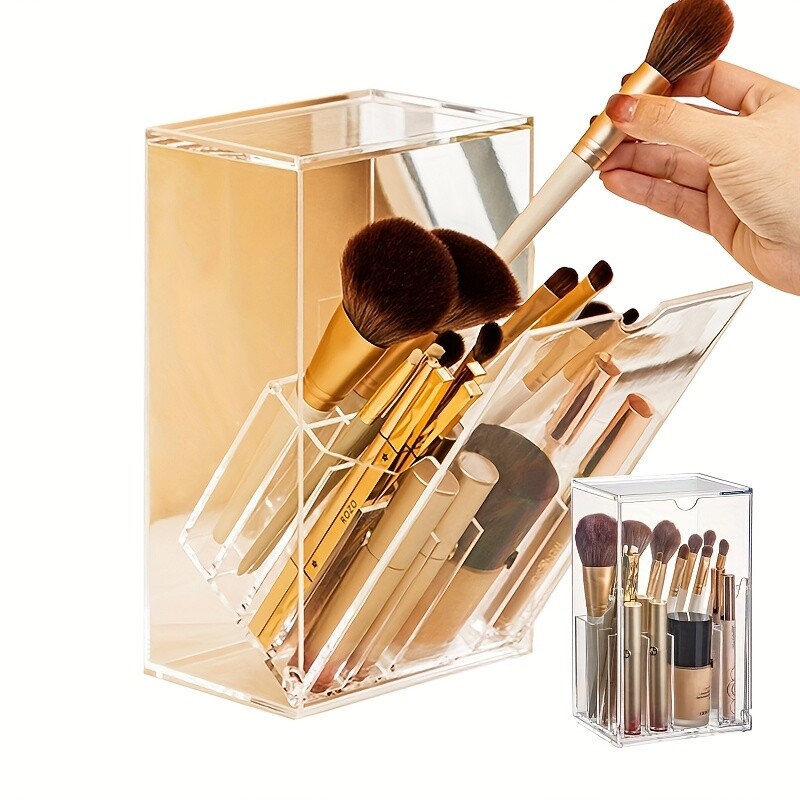 Adjustable Acrylic Makeup Brush Holder