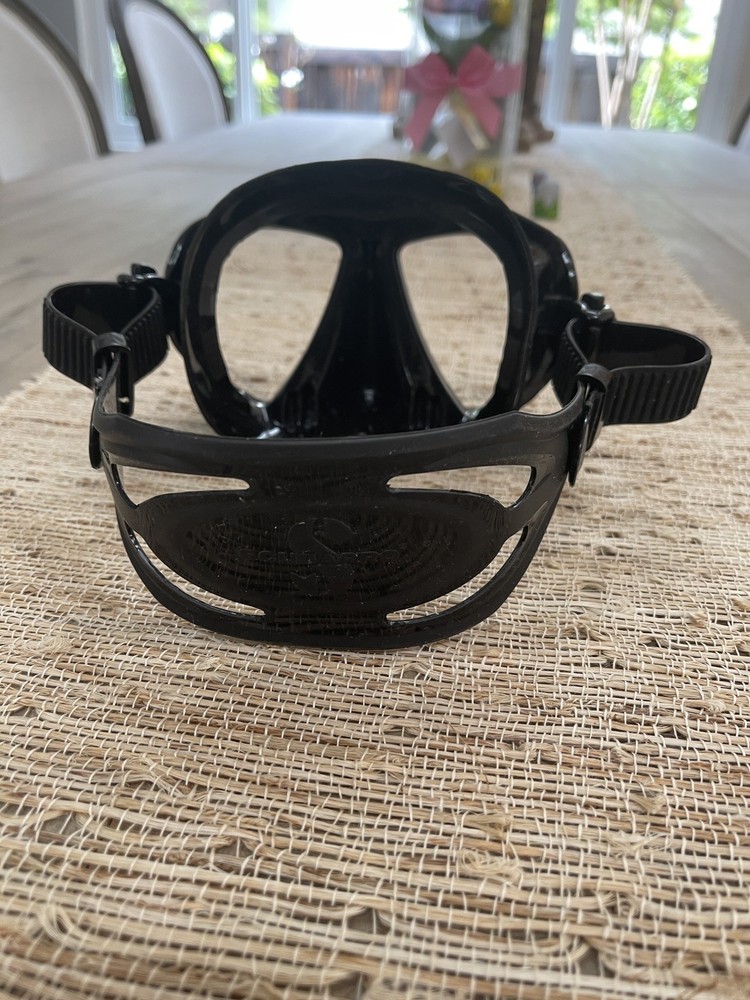 Scubapro Spectra Black / Silver Goggle Mask - Plastic Case