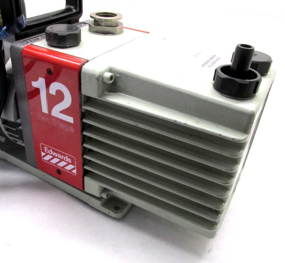AS-IS! EDWARDS 2-STAGE ROTARY VANE VACUUM PUMP - #E2M-12