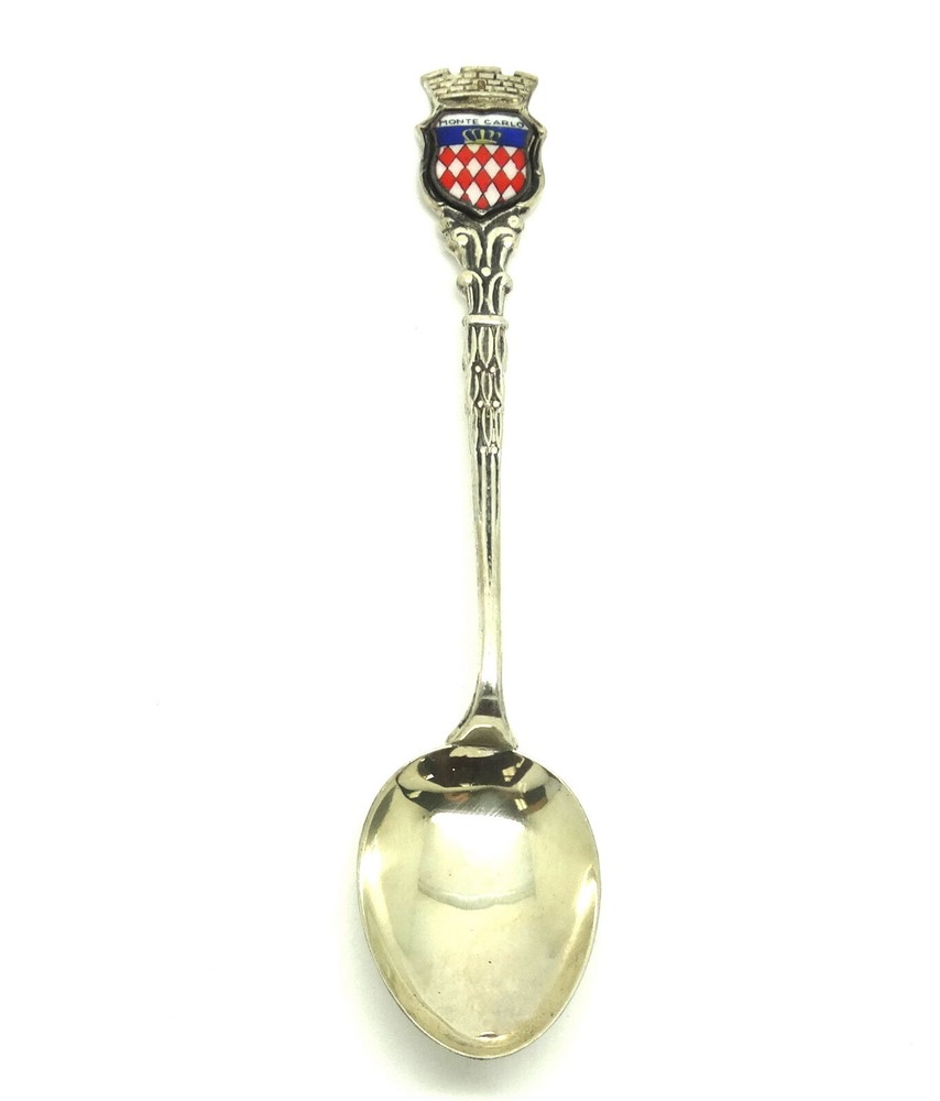 MONTE CARLO Germany 800 Purity Silver Souvenir Spoon
