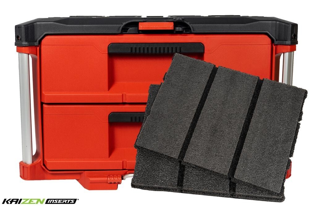 Milwaukee 48-22-8442 PACKOUT 2-Drawer Tool Box - Kaizen Foam Inserts