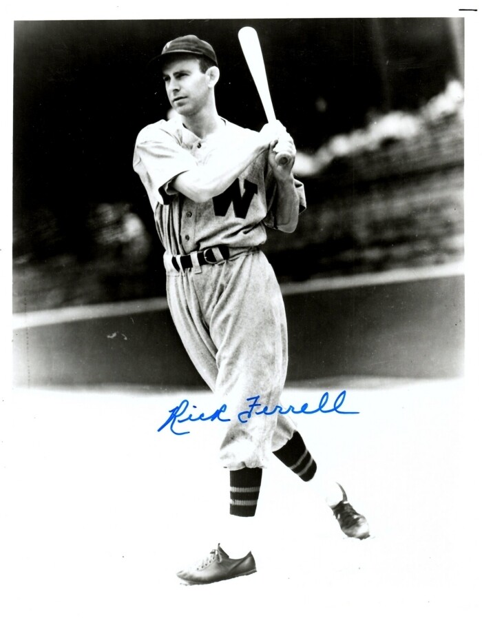 F - Rick Ferrell B&W 8x10 Photo  W/COA