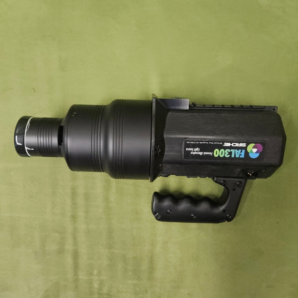 SIRCHIE FAL3000 Forensic ALS Xenon Light Source Kit -Working- Lens Secured (Read