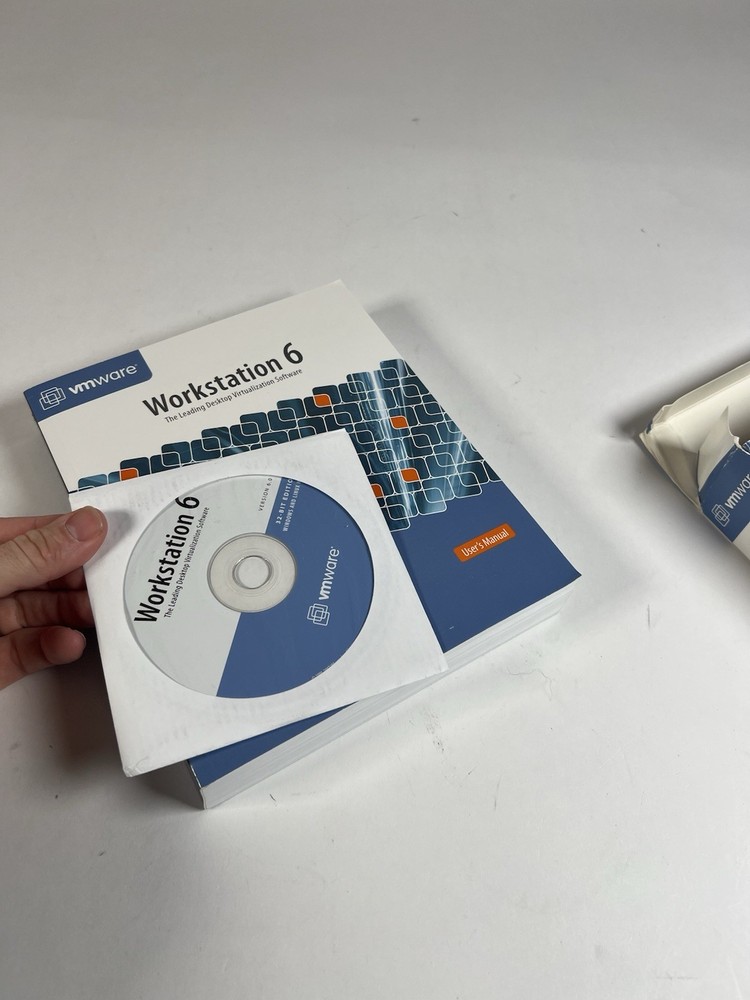 Vmware Workstation 6 Software Book (WS6-ENG- Q207-373) w/ Disc & Box