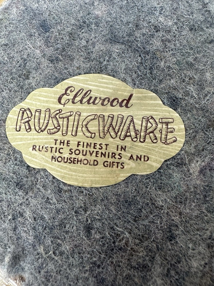 VTG Ellwood Rusticware Nutcracker Tree Bowl