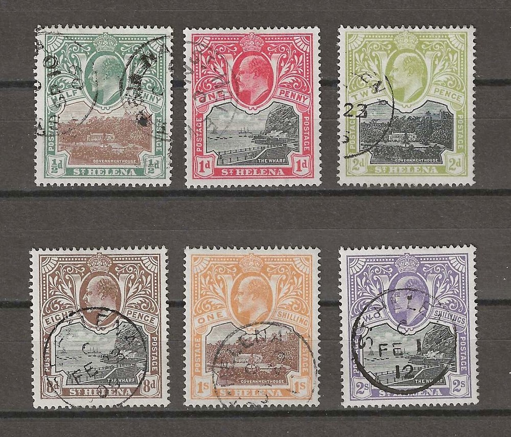 ST HELENA 1903 SG 55/60 USED