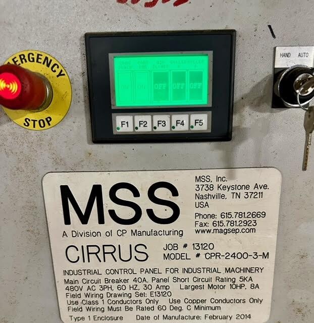 MSS CIRRUS Optical Sort Line - Model: CPR -2400-3-M