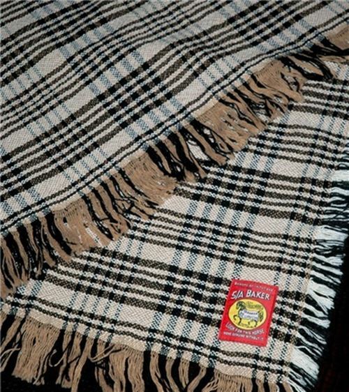 Baker Afghan Throw - Baker Plaid Print