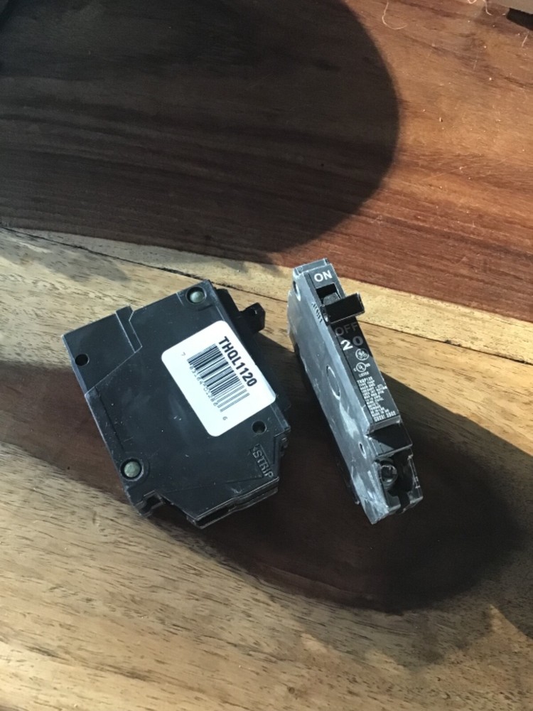 2 GE 20 Amp Breakers  1 Single and 1 Slim .  Get Both