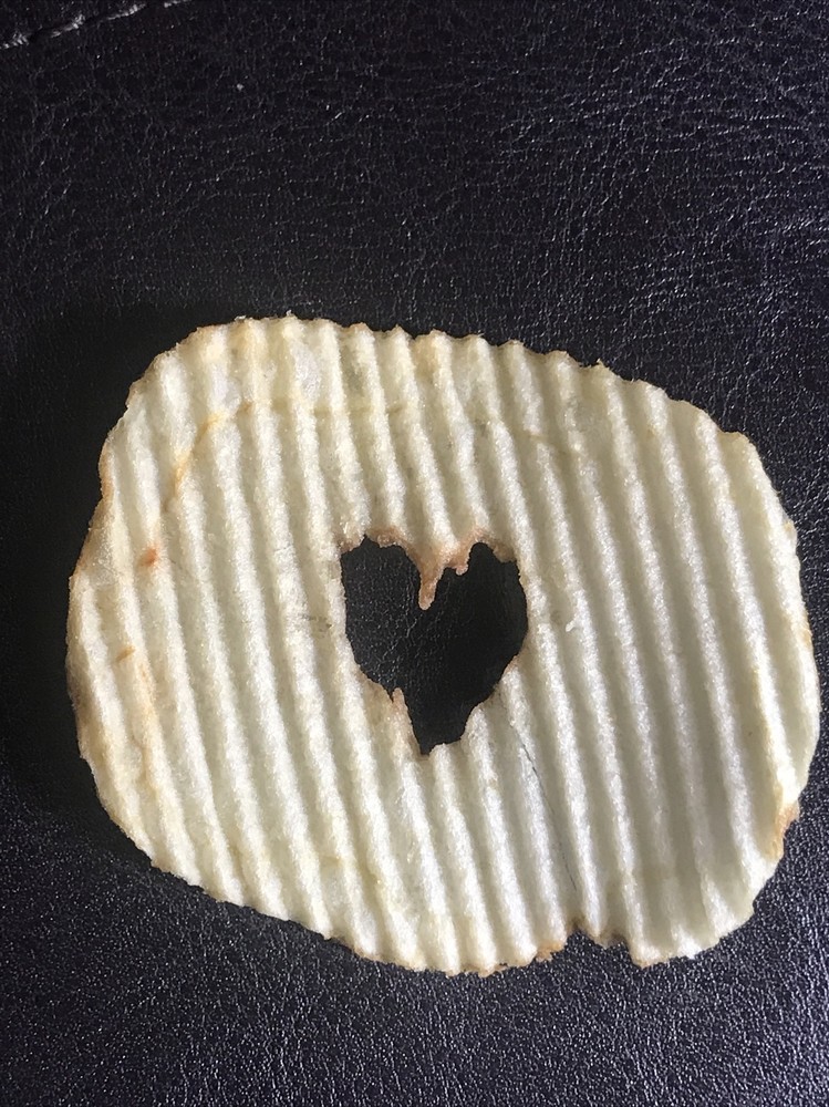 Ruffle Love Potato Chip Heart
