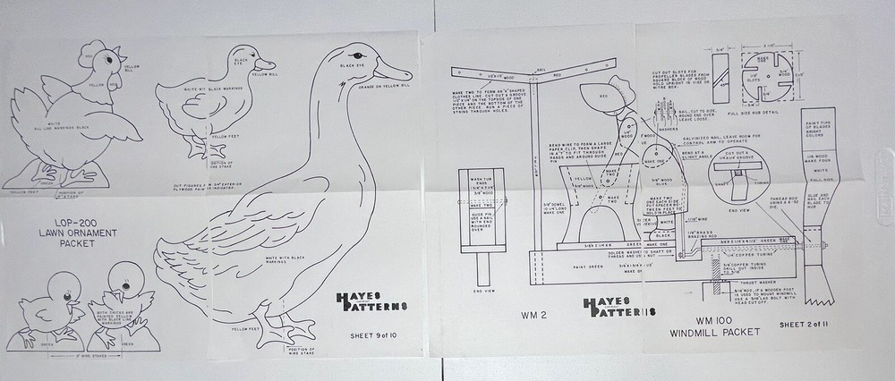 Lot 13 Different Patterns yard Wooden Ornaments Project