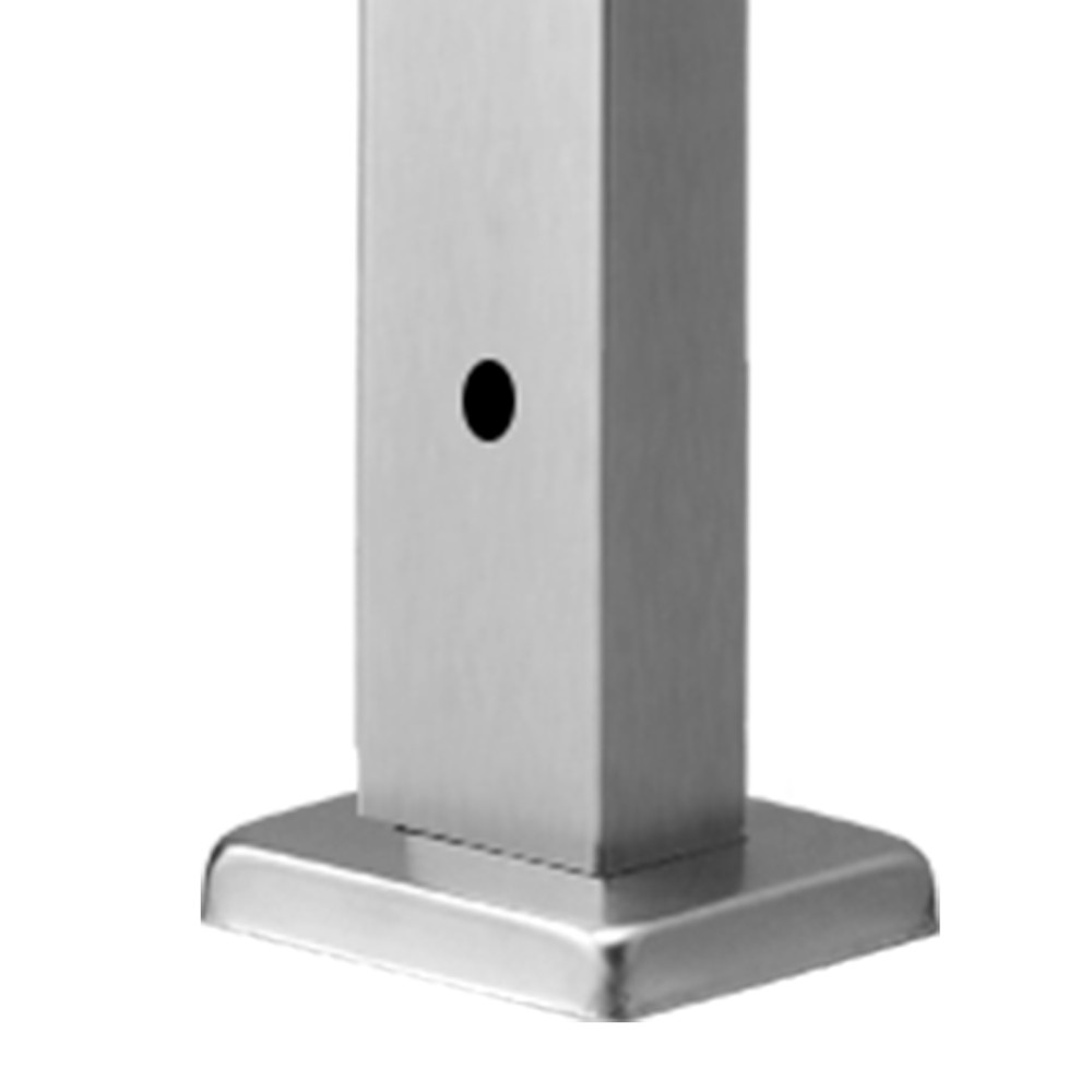 Cable Railing Post, Stainless Steel Deck Handrail w/ Mounting Bracket