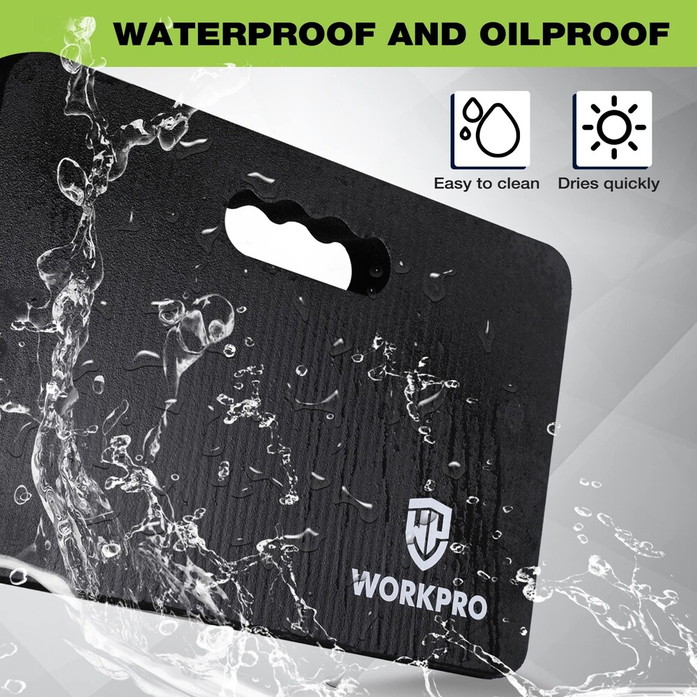 WORKPRO 2PC Extra Thick Large Kneeling Pad Soft Foam Cushioning Foam Kneeler Mat