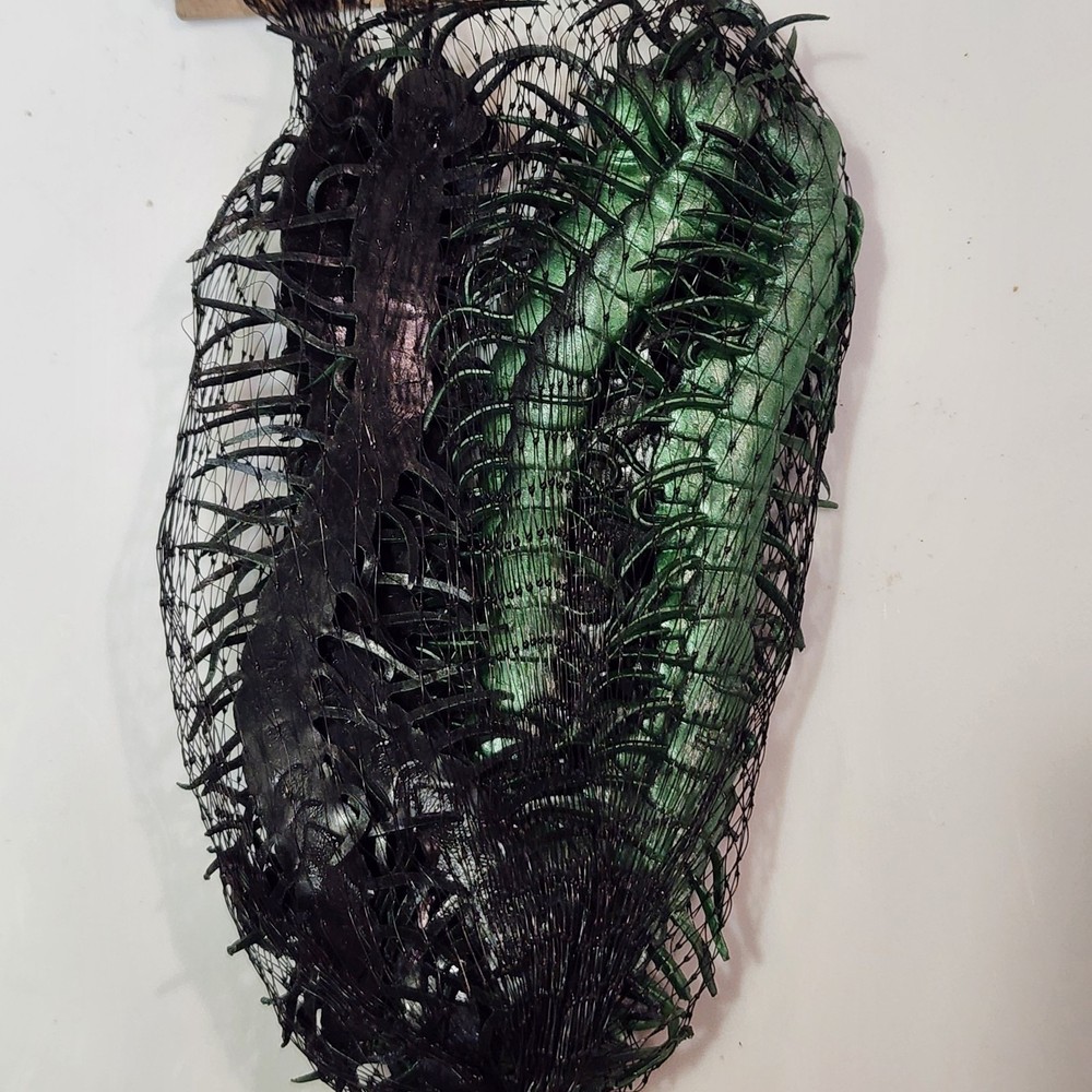 5 inch Rubber Centipedes Green 12/pk