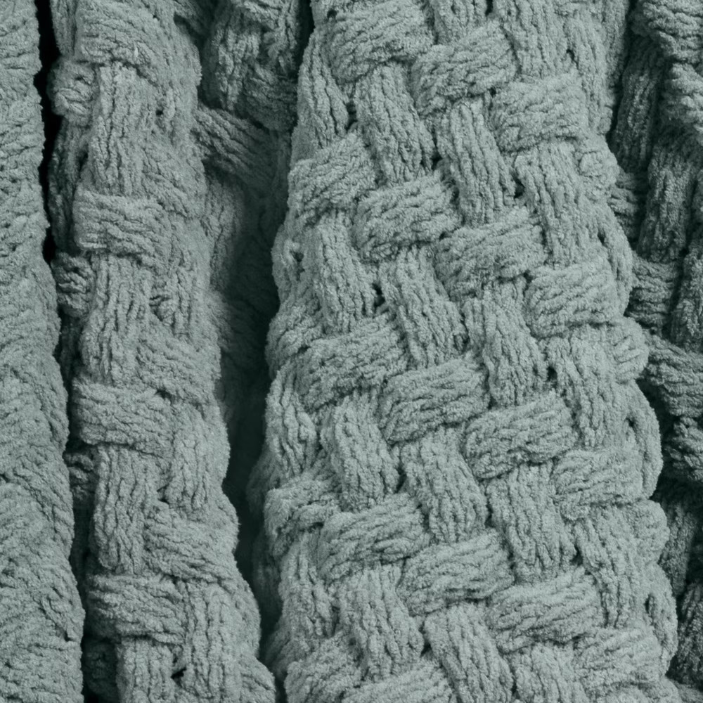 Chunky Chenille Throw Soft Green - Threshold