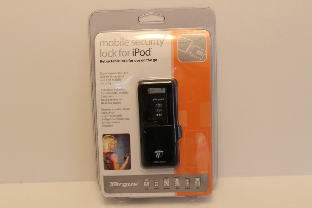 Targus Lock for iPod Mobile Security Lock New Sealed