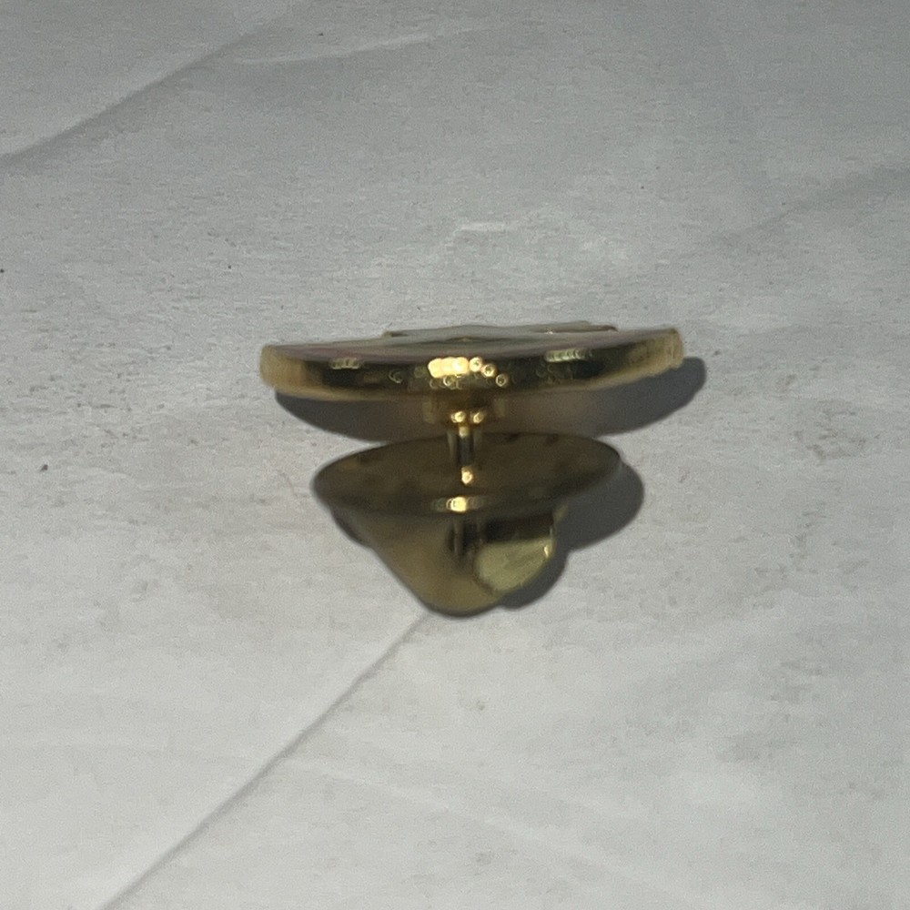White Bird Flying With Rainbow Lapel Pin