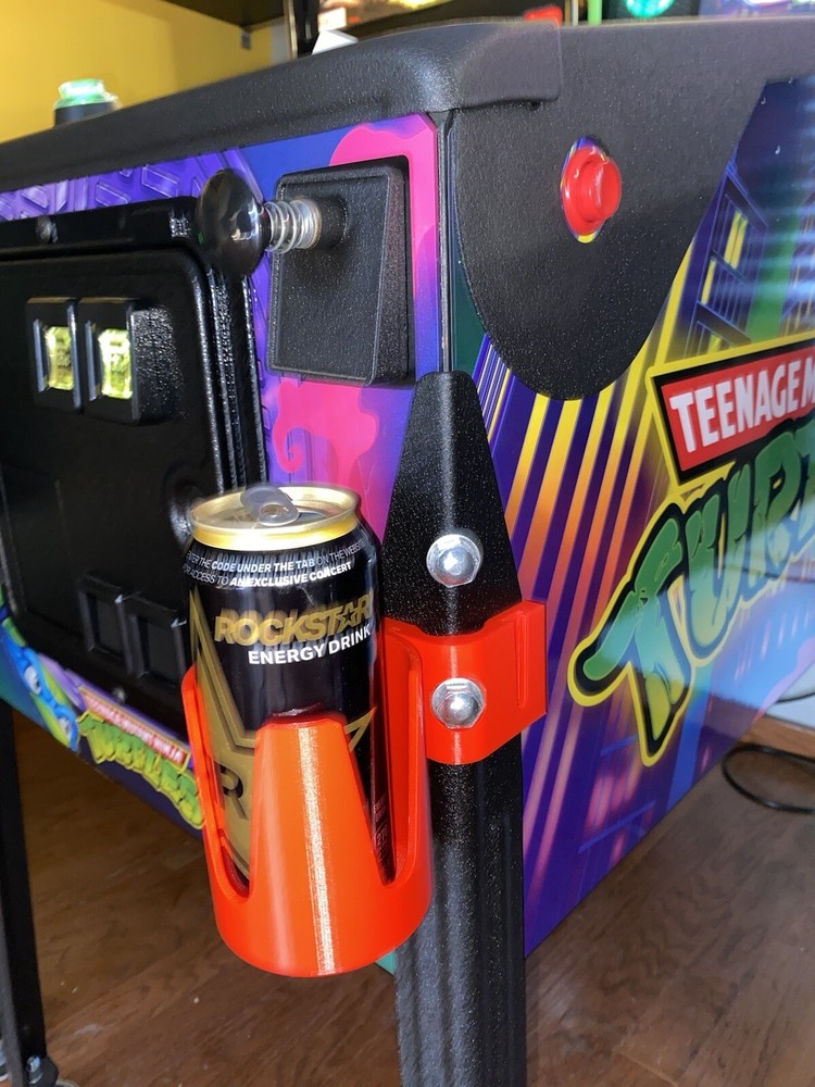 Universal Pinball Machine Drink, Cup, Pop, Soda, Beverage Holder RED