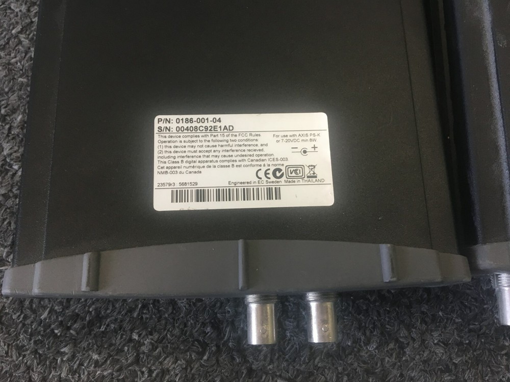 Axis 240Q 4-Channel Video Server CCTV and Axis 241SA Video Server one adapter