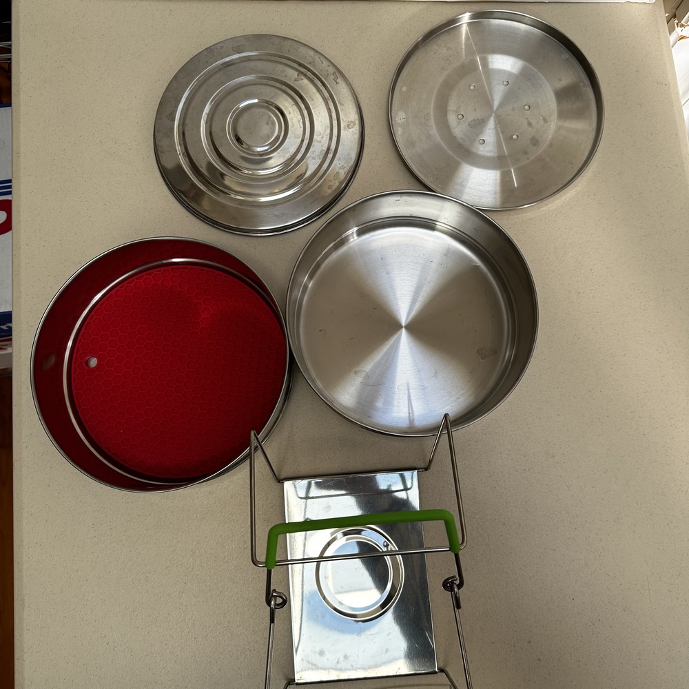 KOYSAS Pressure Cooker Stackable Steamer Insert Pans With Handle-No Instructions