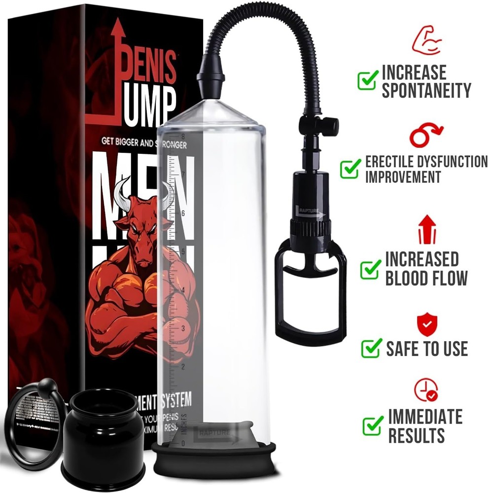 Manual Penis Pump for Erectile Dysfunction with Adjustable Pressure and Comfort