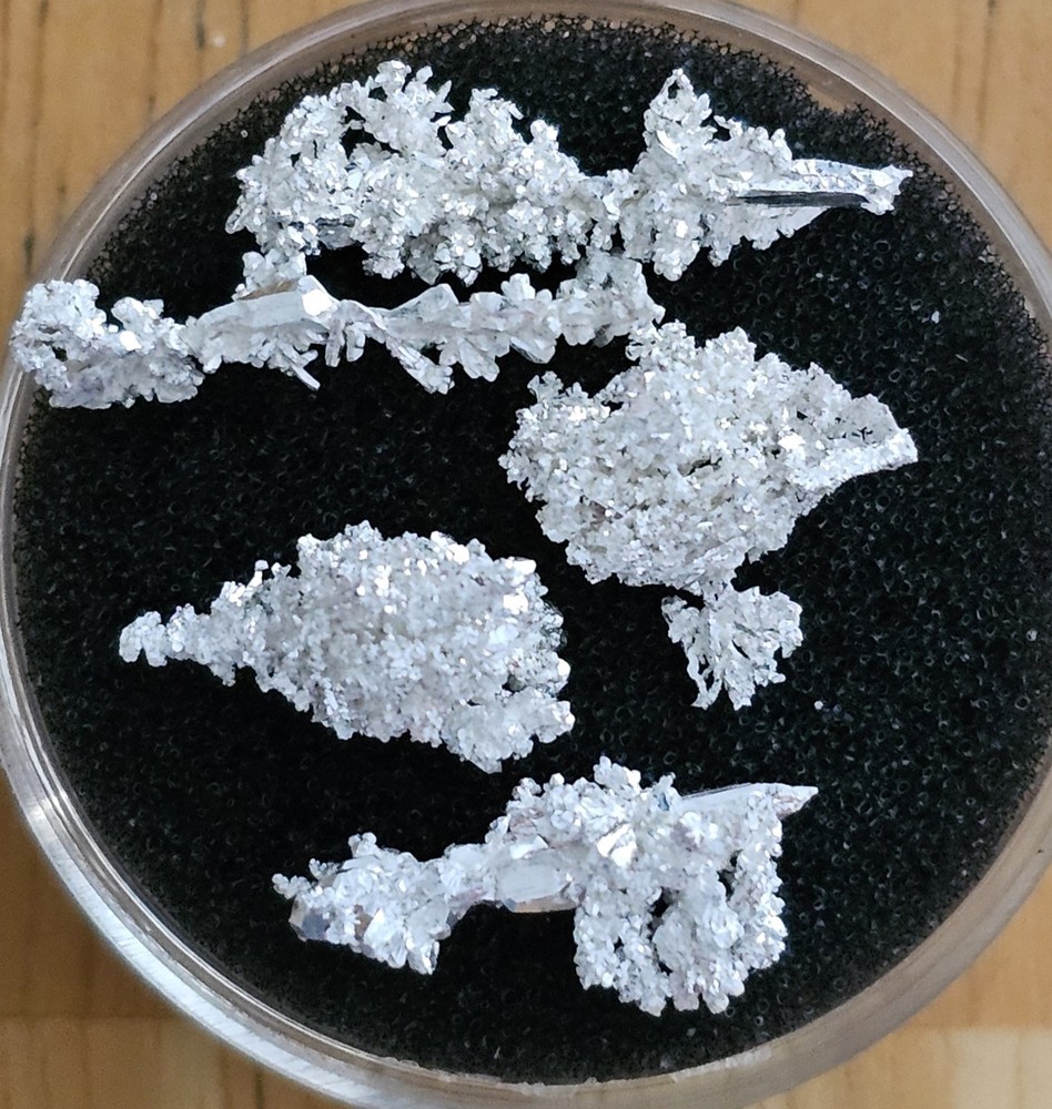 3.267g 9999 Pure Crystallized Silver Nuggets