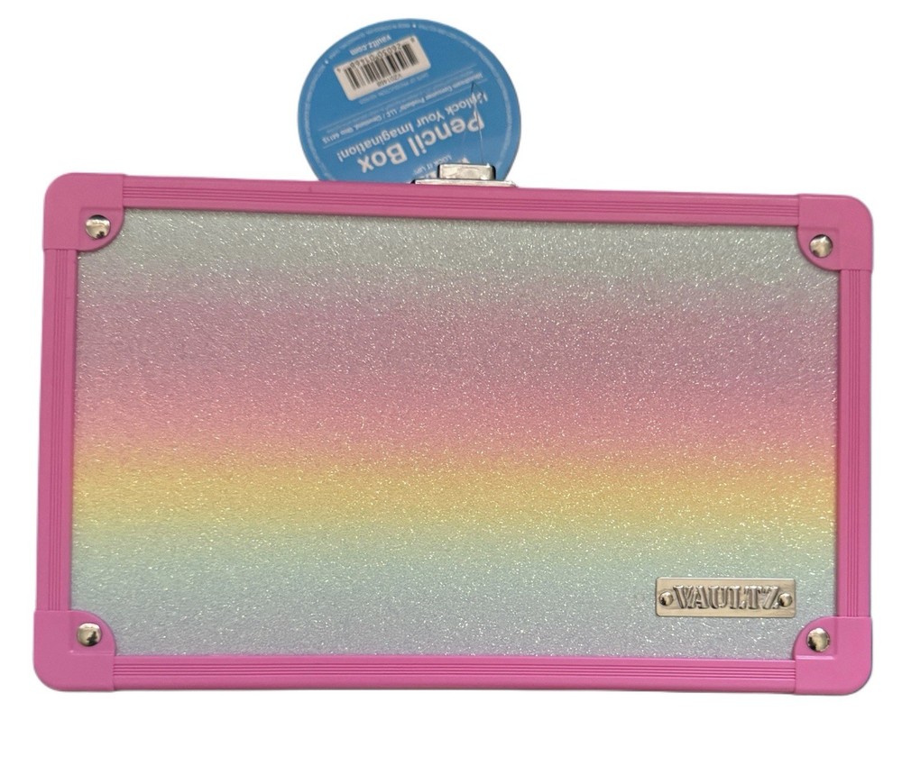 Vaultz  Rainbow Gradient Locking Supply Box