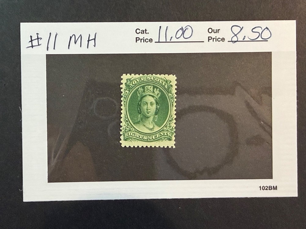 Nova Scotia  # 11  MH     Scott Value $ 11.00