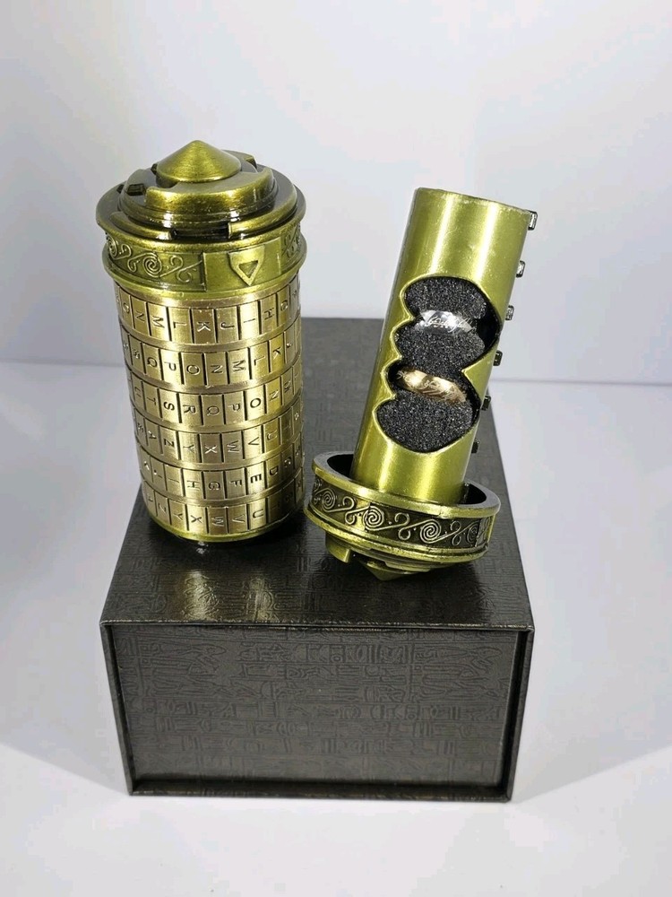 Cryptex Da Vinci Code Mini Cryptex Lock Puzzle Box Special Hidden Compartment