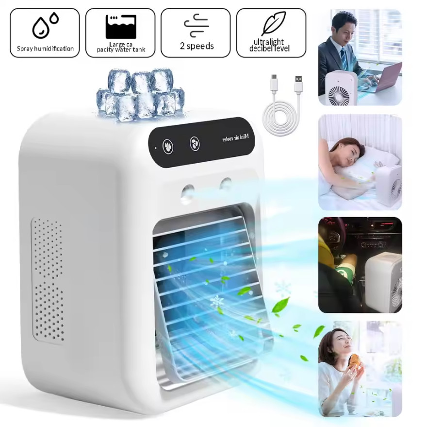 Portable Air Conditioner 3in1 Quiet AC Unit Air Cooler /Humidifier /Cooling Fans