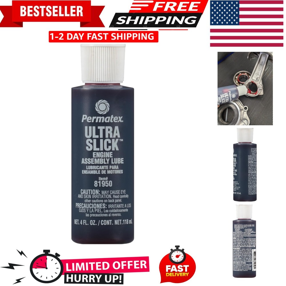 Ultra Slick Engine Assembly Lube, 4 oz. , Red