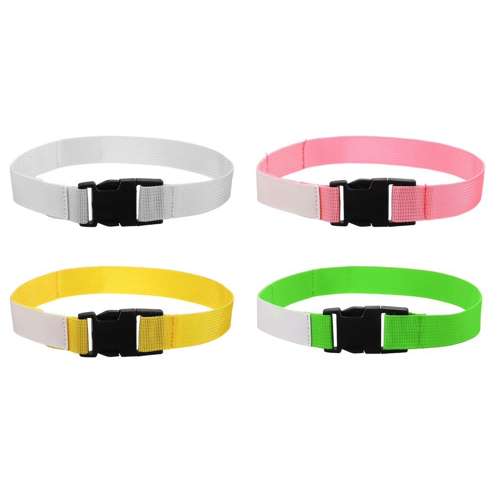 4 Pcs Multipurpose Laundry Strap with Buckle, Pink/Yellow/White/Light Green