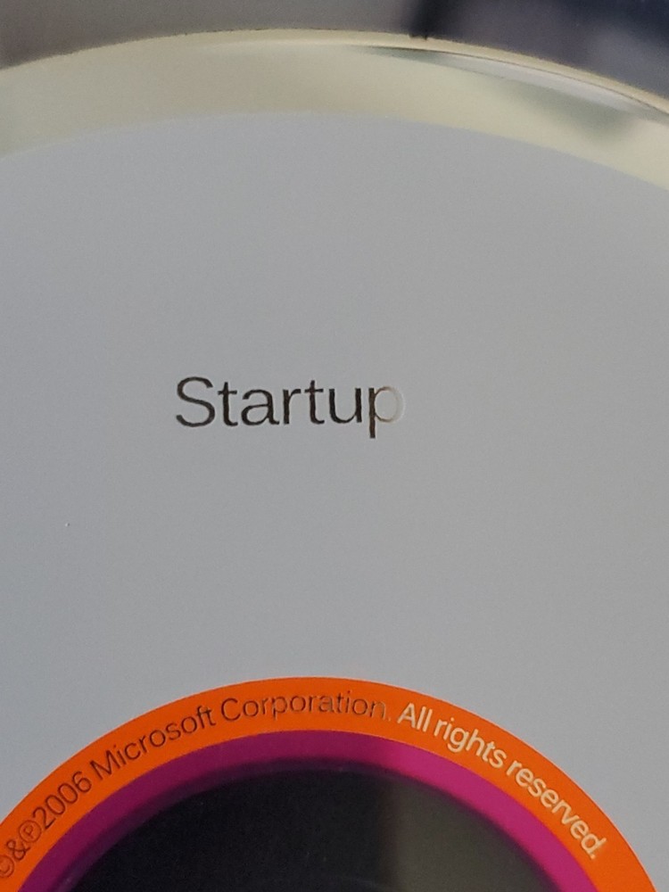 ⭐️⭐️⭐️⭐️⭐️ PC Software CD Disc Microsoft Startup 1006 PN: X12-63193-03