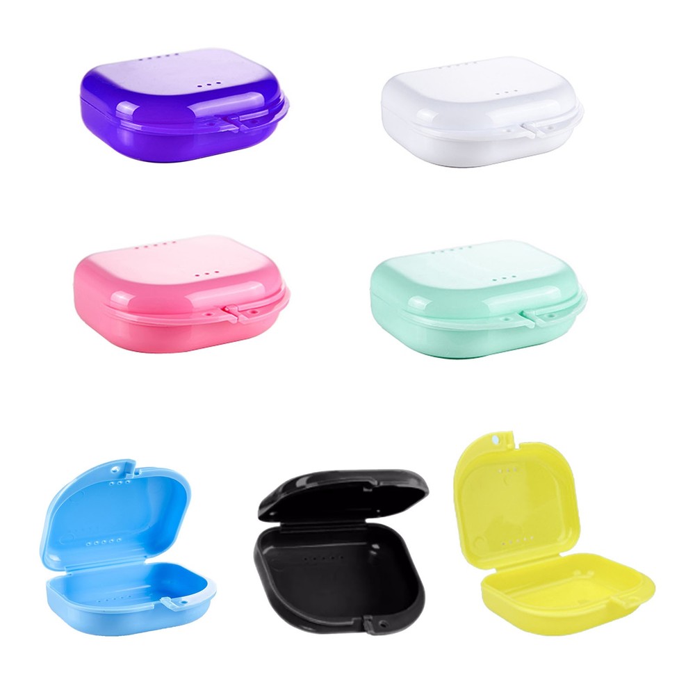 Dental Retainer Case Storage Mouth Guard Box Containers for Invisalign Teeth