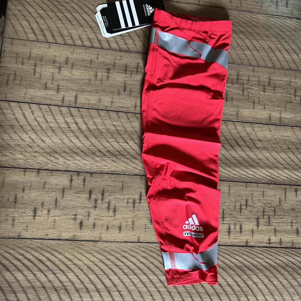 NWT adidas TECHFIT Arm Sleeve RED XLT