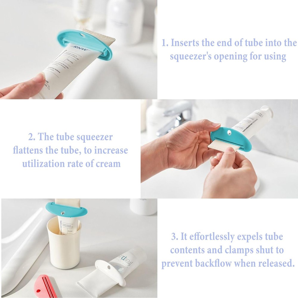 Toothpaste Squeezer,6Pcs Tube Squeezer Colorful