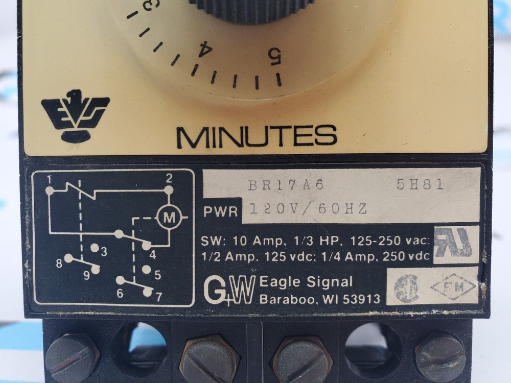 Eagle Signals BR17A6 Timer 120V 50/60Hz