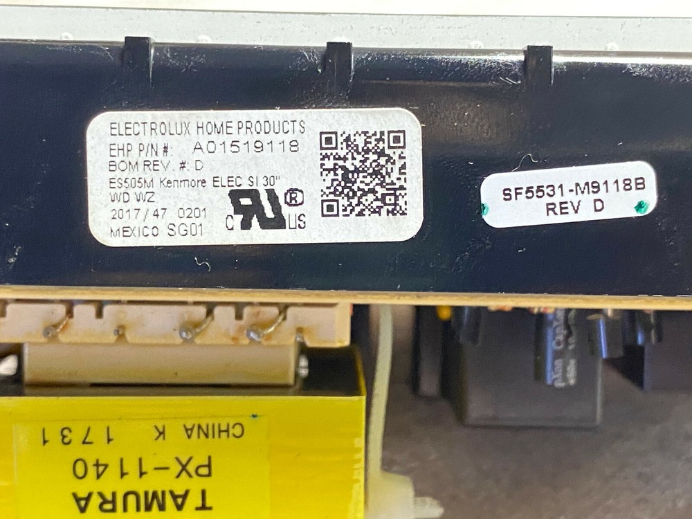 Frigidaire Range Display Control Board A01519118 (SF5531-M9118B)