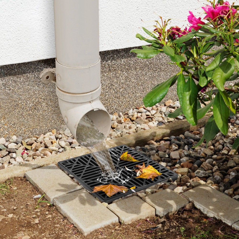 Upgraded Catch Basin Low Profile Downspout Extender | No Deep Dig French Drain