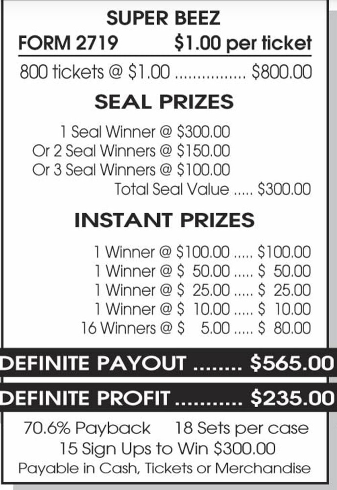 🥳 Pull Tabs Ticket Game 🥳