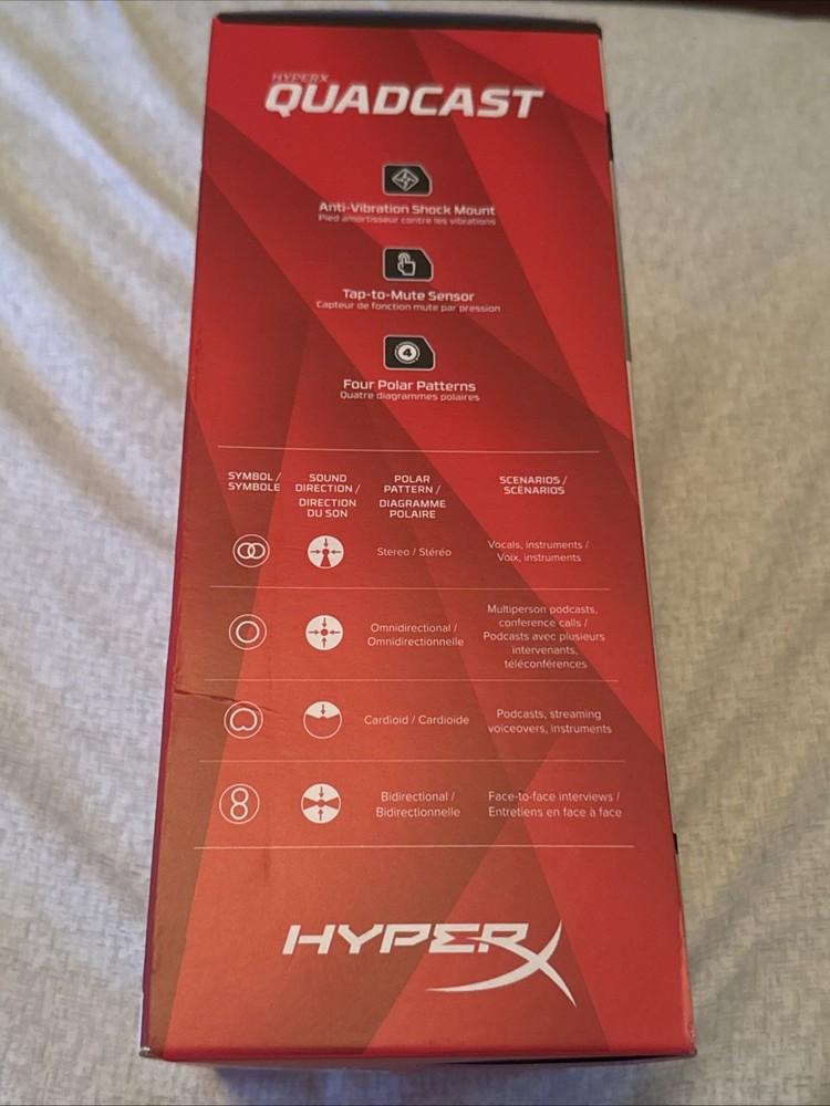 HyperX QuadCast USB Condenser Gaming Microphone For PS4/PS5/PC/Mac