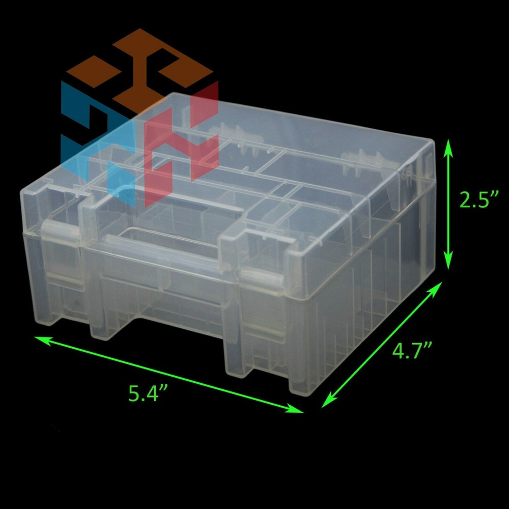 Plastic Battery Box Storage Case Holder Organizer for AA AAA C D 9V Batteries