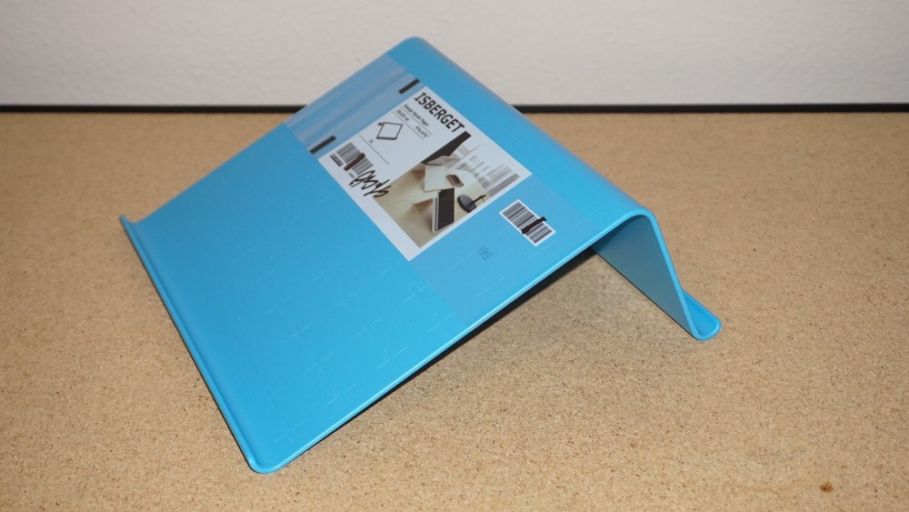 3x IKEA Isberget Blue Plastic Laptop iPad Tablet Tray Stand Electronics