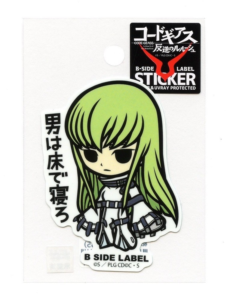 Code Geass C.C. Sticker Vol.1 B-Side Label Japan Exclusive WATERPROOF
