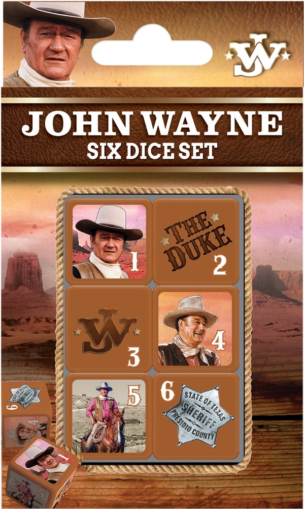 MasterPieces - John Wayne - Officially Licensed D6 Dice Set - 19mm