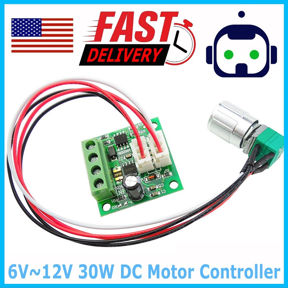 6V 12V 2A 30W DC Motor Speed Controller PWM Adjustable Variable Driver Switch