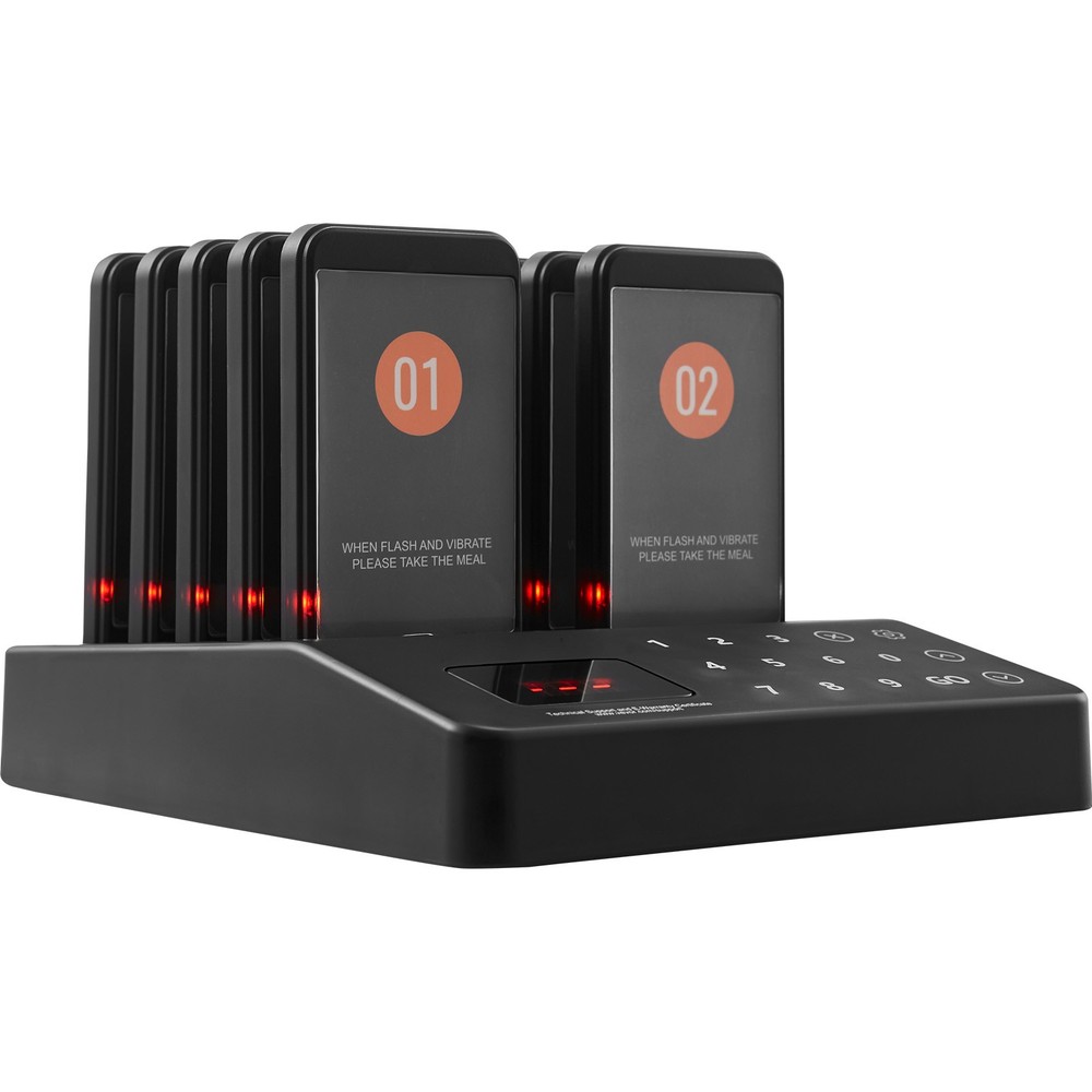 Restaurant Wireless Pager System 10 Call Coasters Guest Queuing Calling